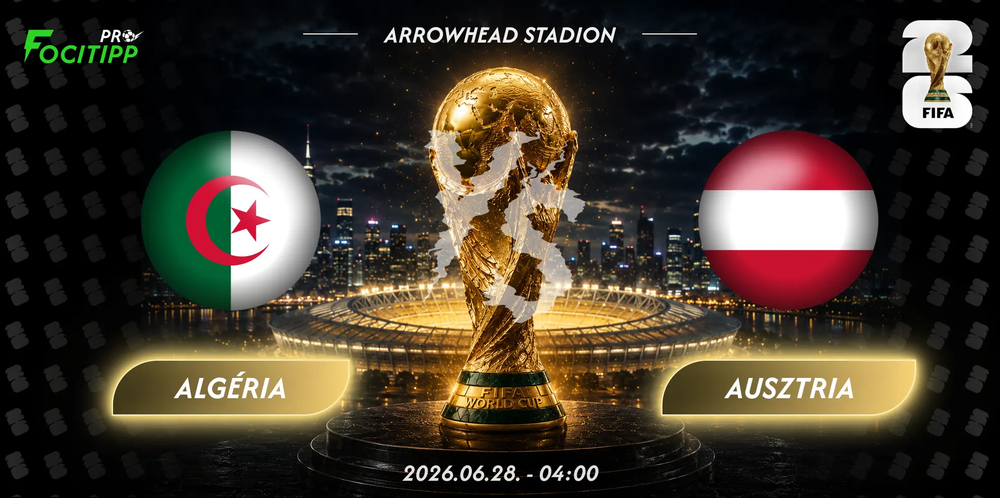 Algéria – Ausztria tipp