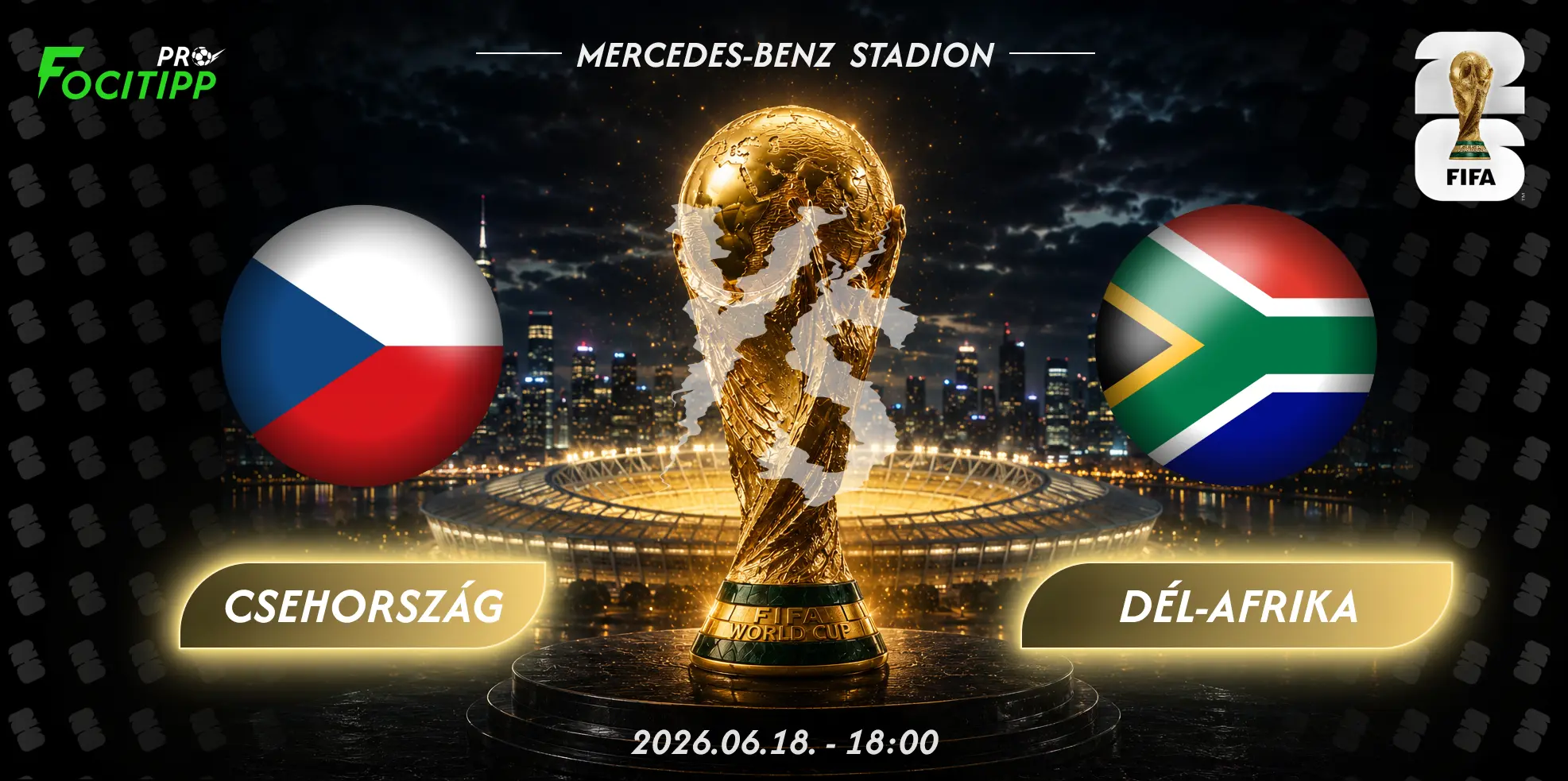 Csehország – Dél-Afrika tipp