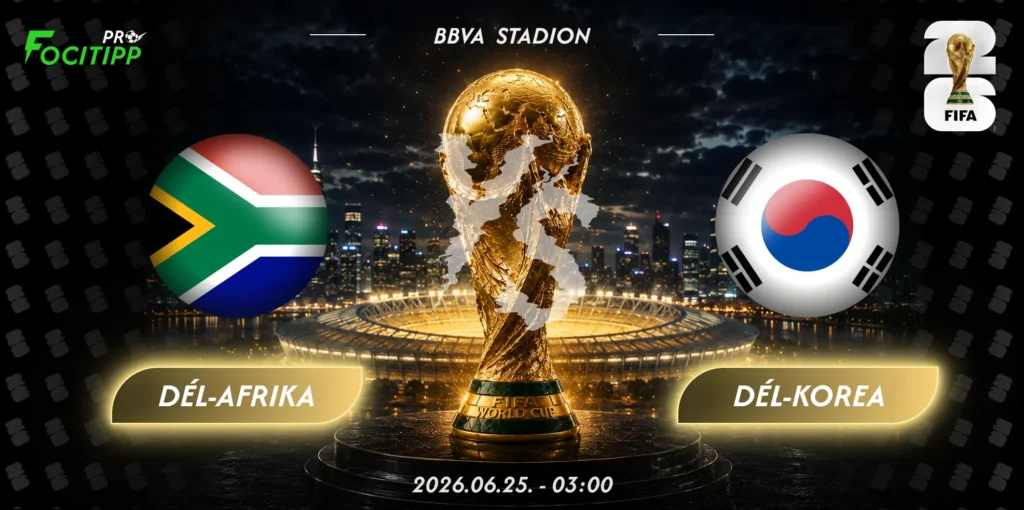 Dél-Afrika – Dél-Korea tipp
