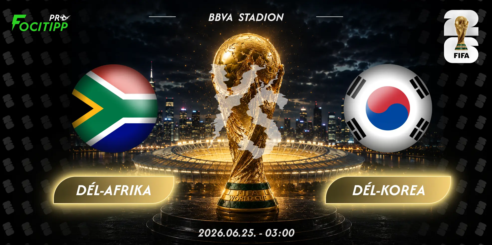 Dél-Afrika – Dél-Korea tipp