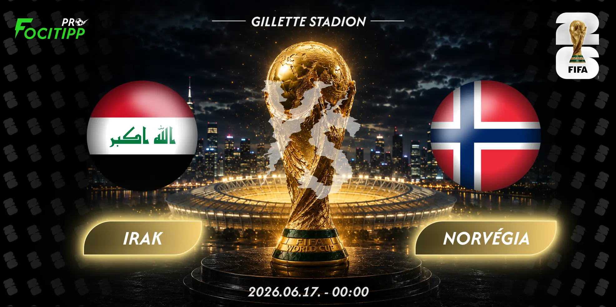 Irak – Norvégia tipp