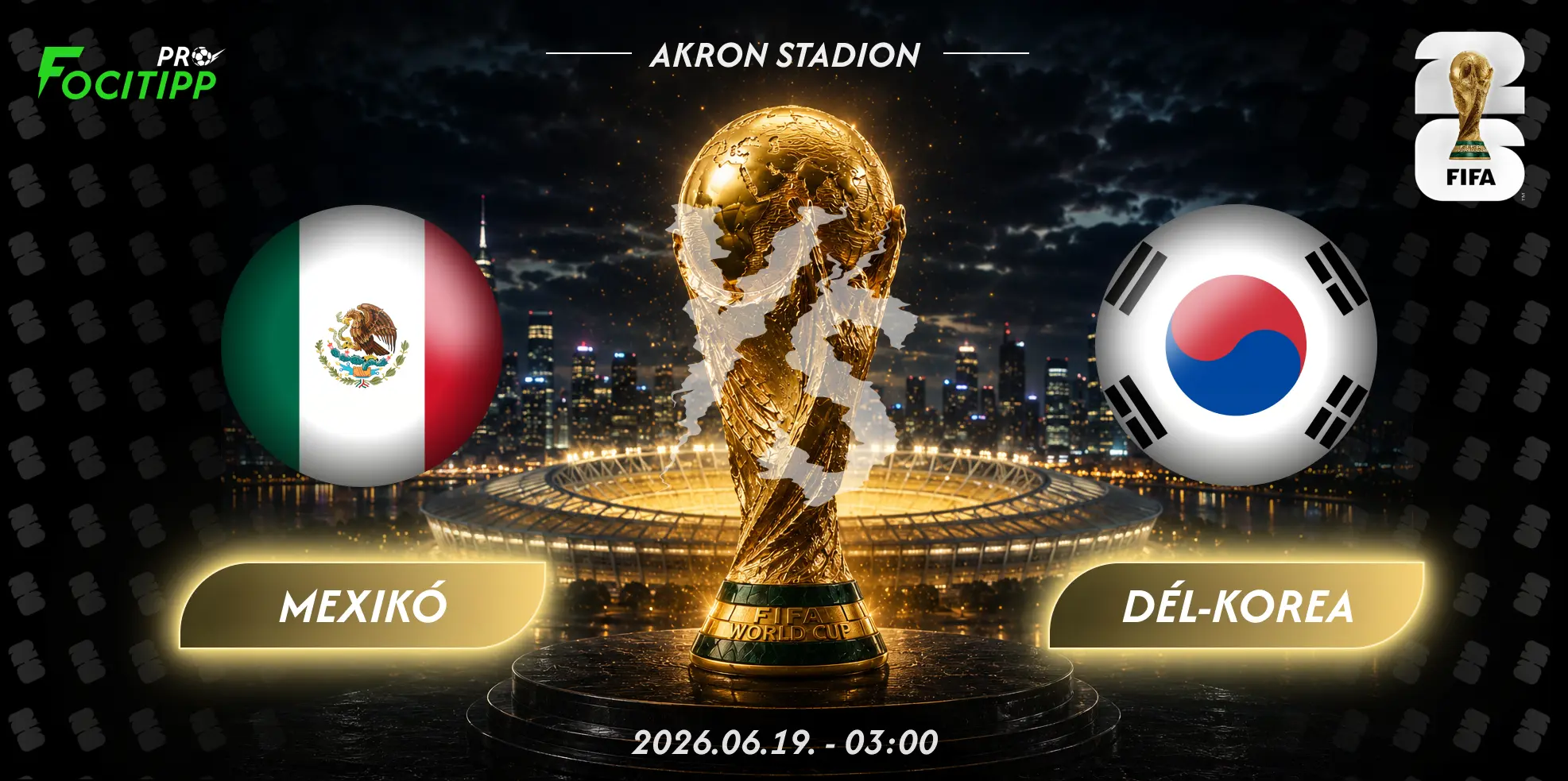 Mexikó – Dél-Korea tipp