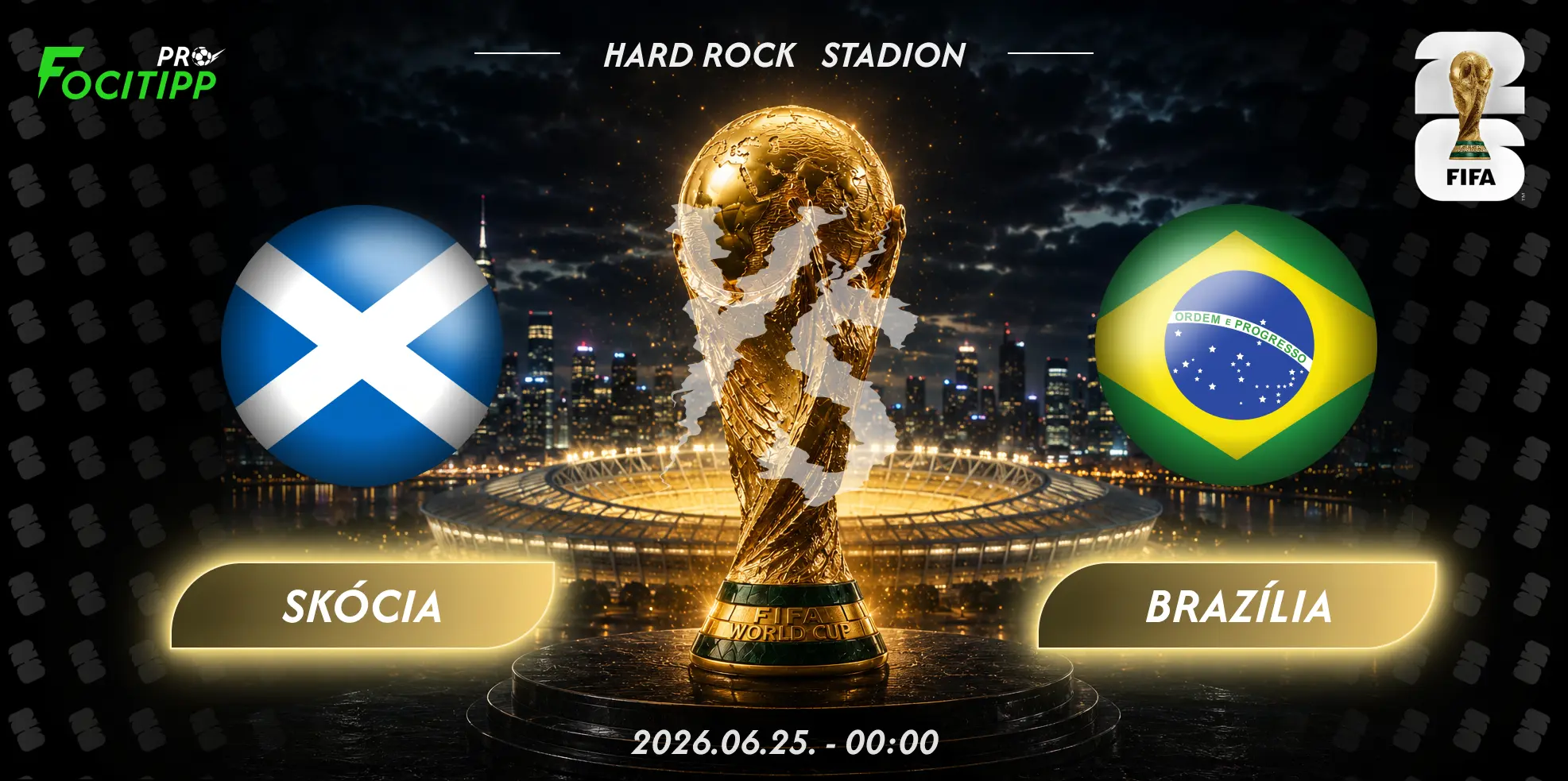 Skócia – Brazília tipp