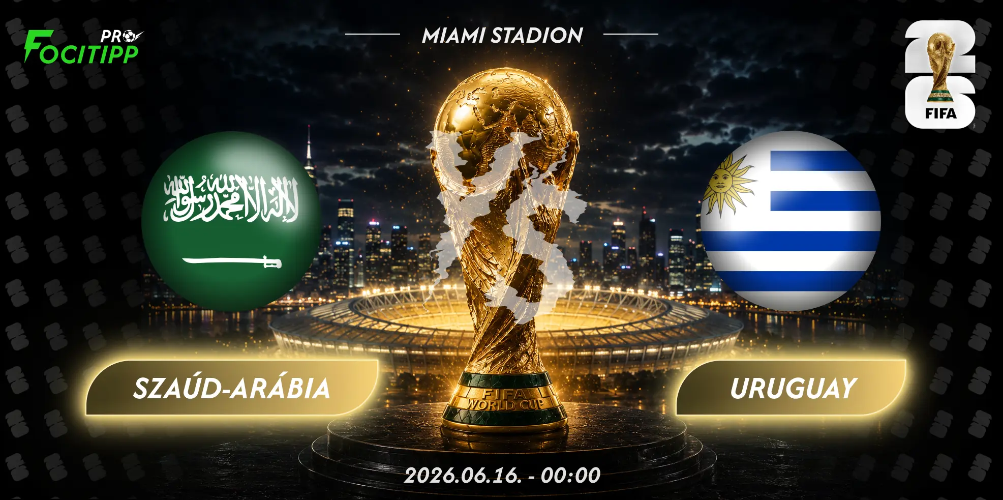 Szaúd-Arábia – Uruguay tipp