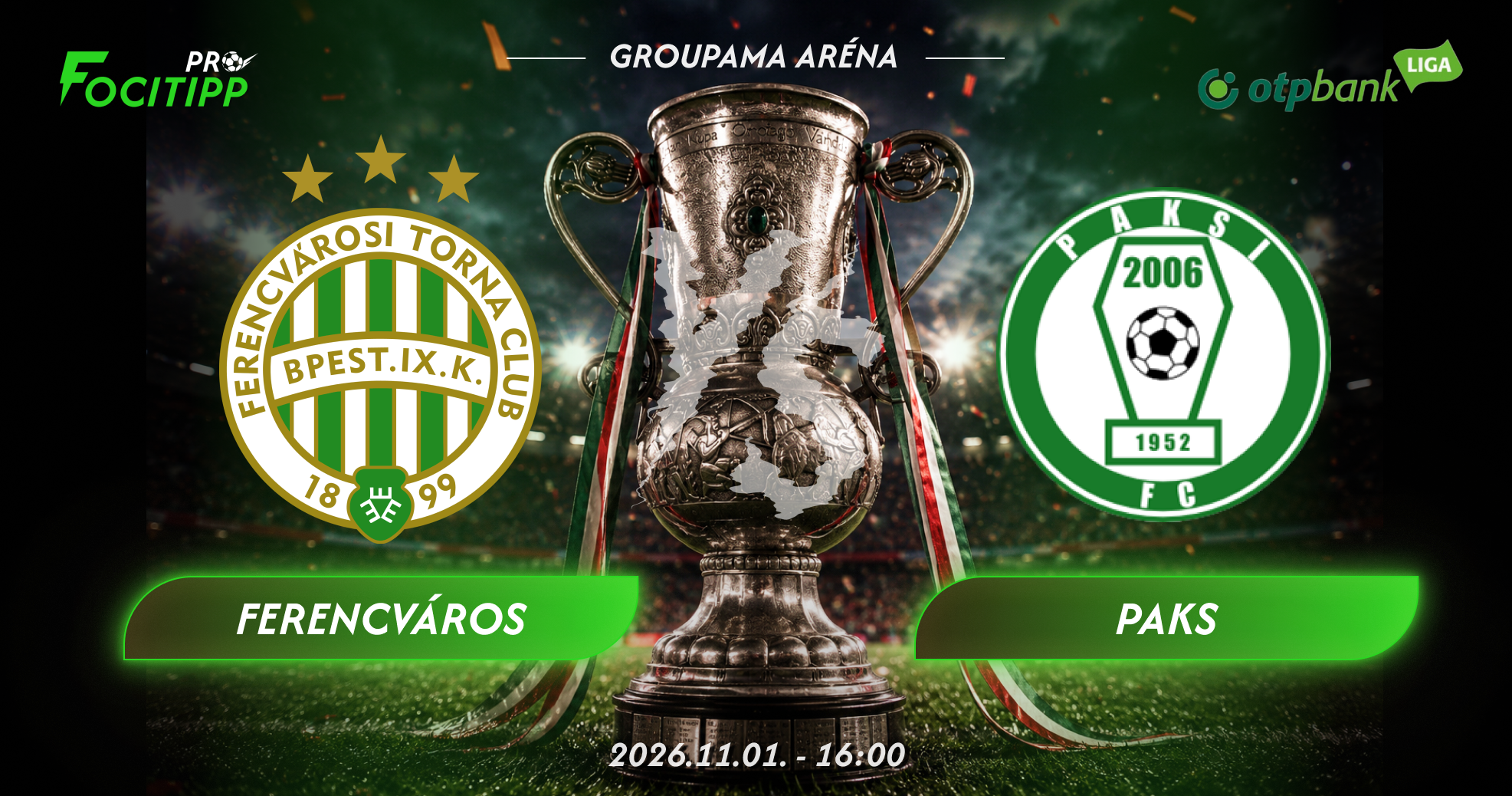Ferencváros – Paks tipp