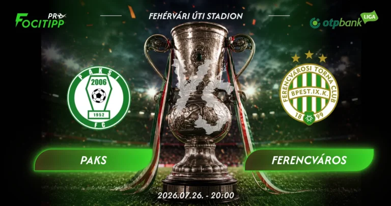 Paks – Ferencváros tipp