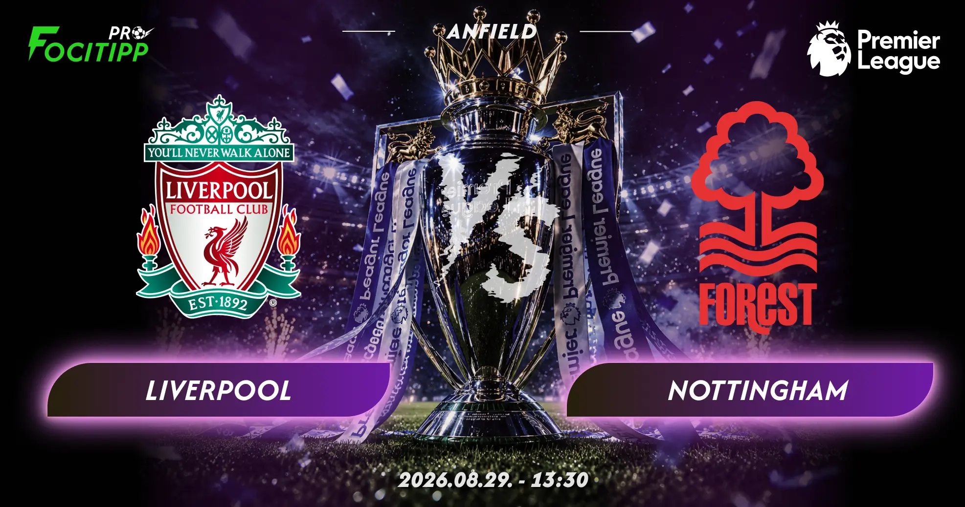 Liverpool – Nottingham Forest tippek és elemzés