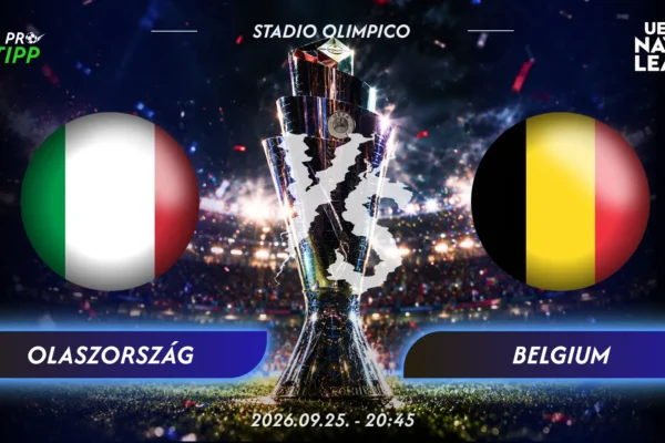 Olaszország – Belgium tipp