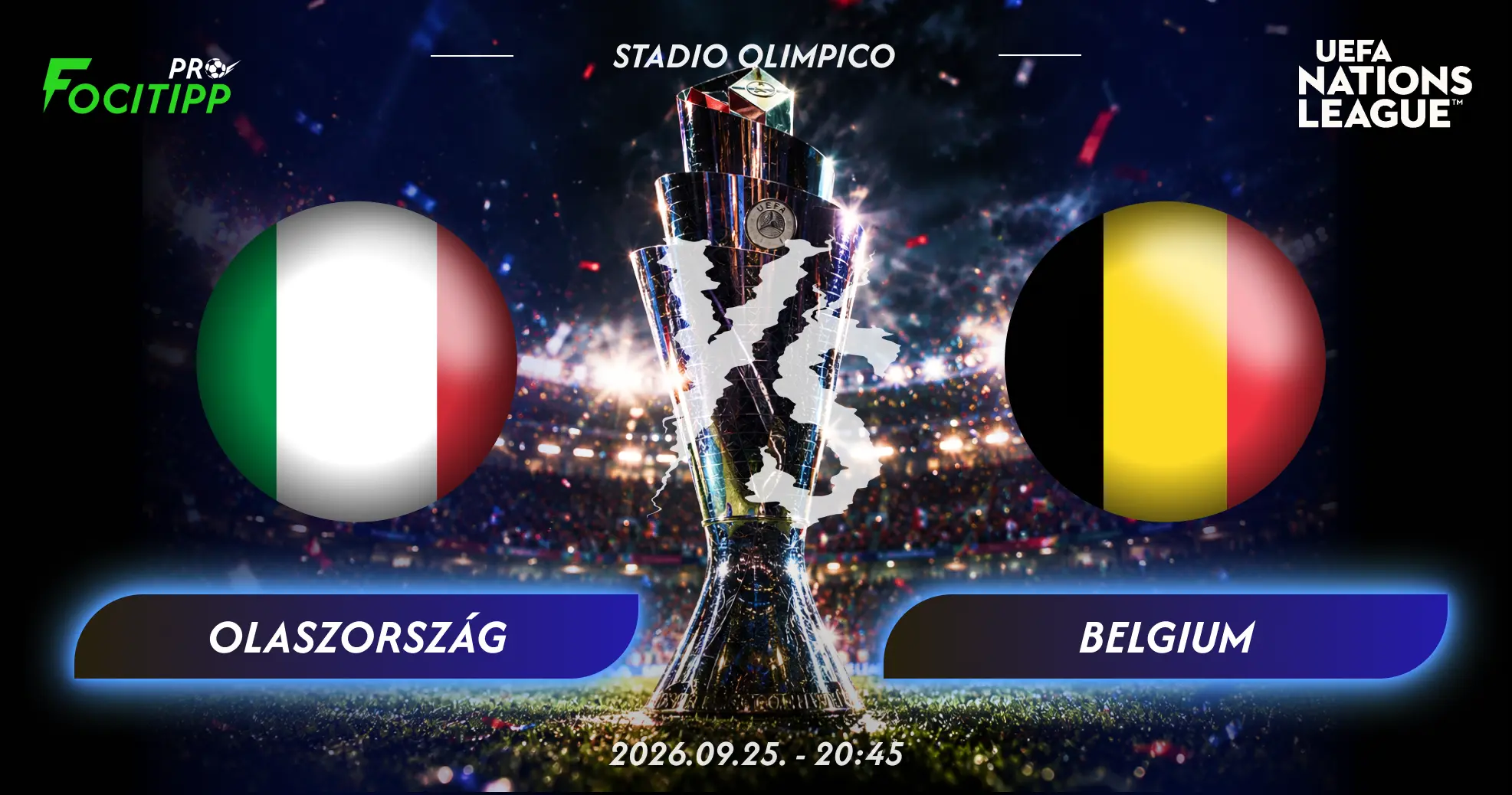 Olaszország – Belgium tipp