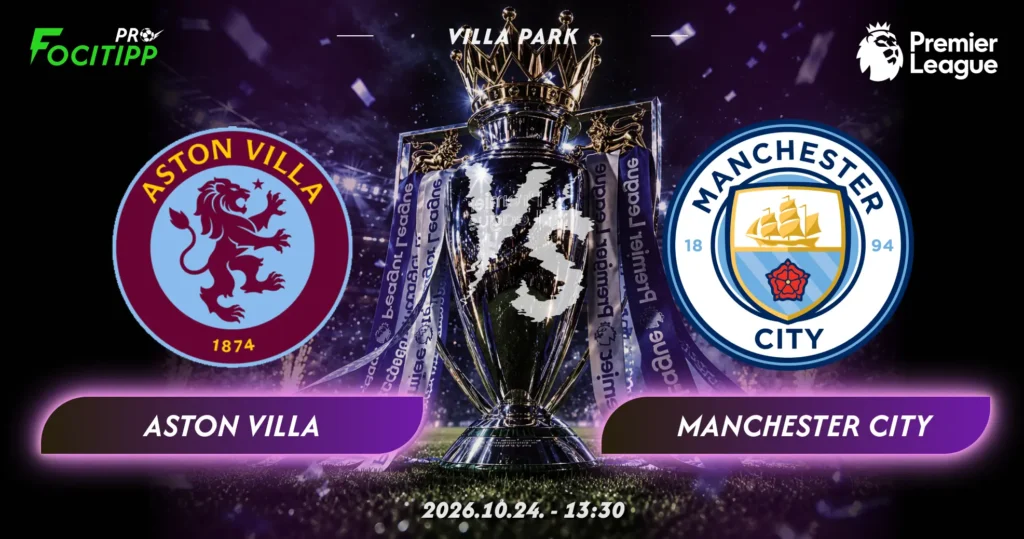 Aston Villa – Manchester City tipp