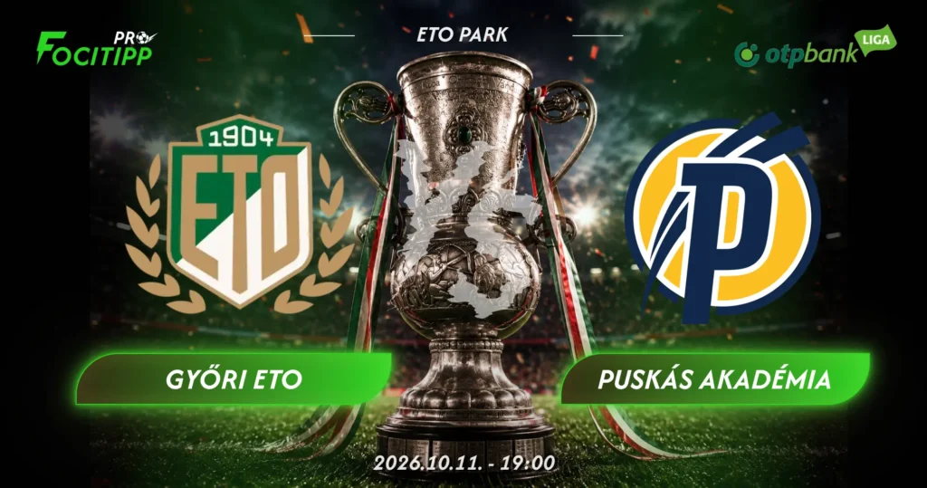 Győri ETO – Puskás Akadémia tipp
