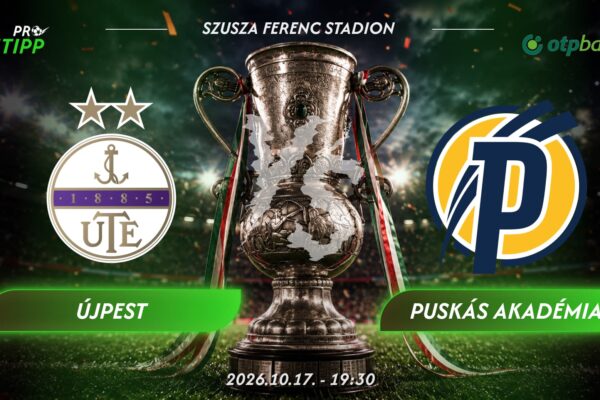 Újpest – Puskás Akadémia tipp